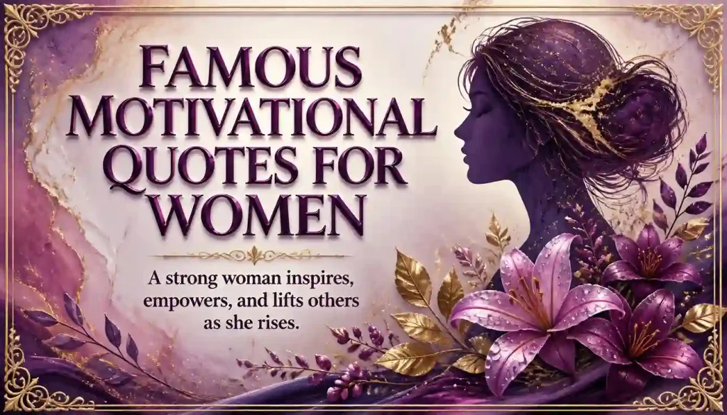 Famous Motivational Quotes for Women