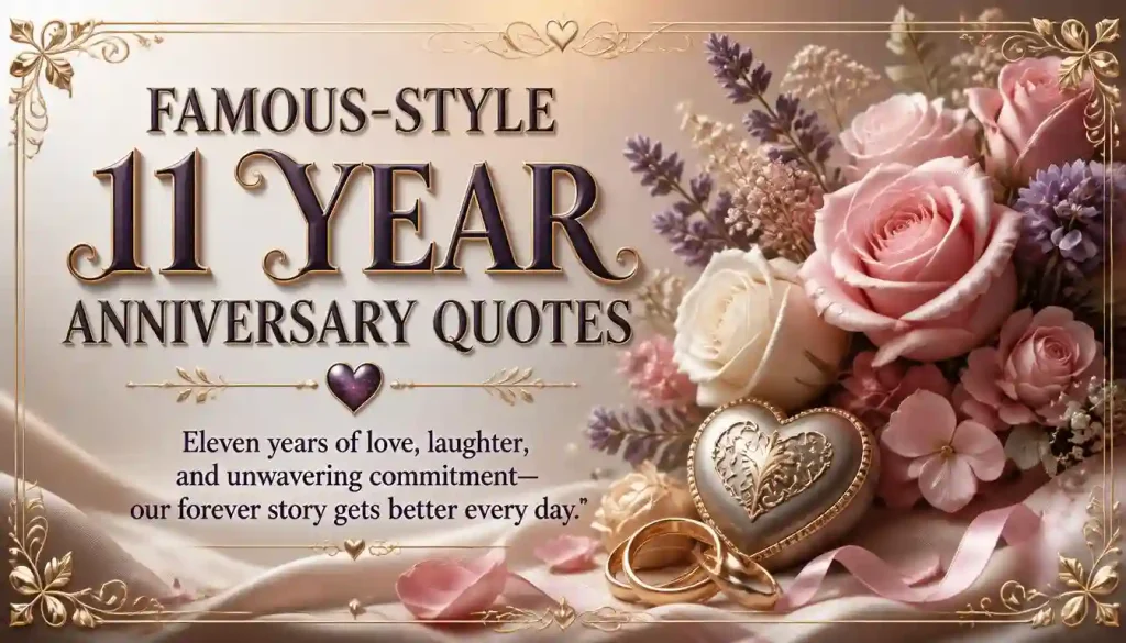 Famous-Style 11 Year Anniversary Quotes