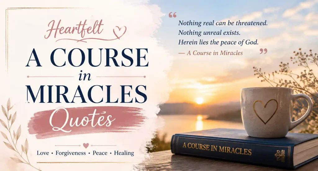 Heartfelt A Course in Miracles Quotes