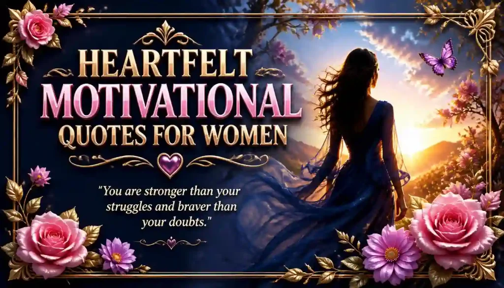 Heartfelt Motivational Quotes for Women