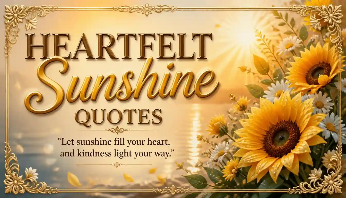 Heartfelt Sunshine Quotes