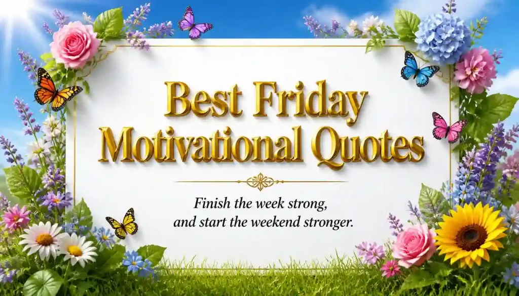 Best Friday Motivational Quotes