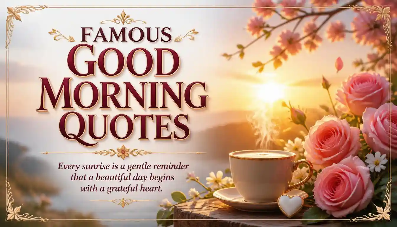 Famous Good Morning Quotes