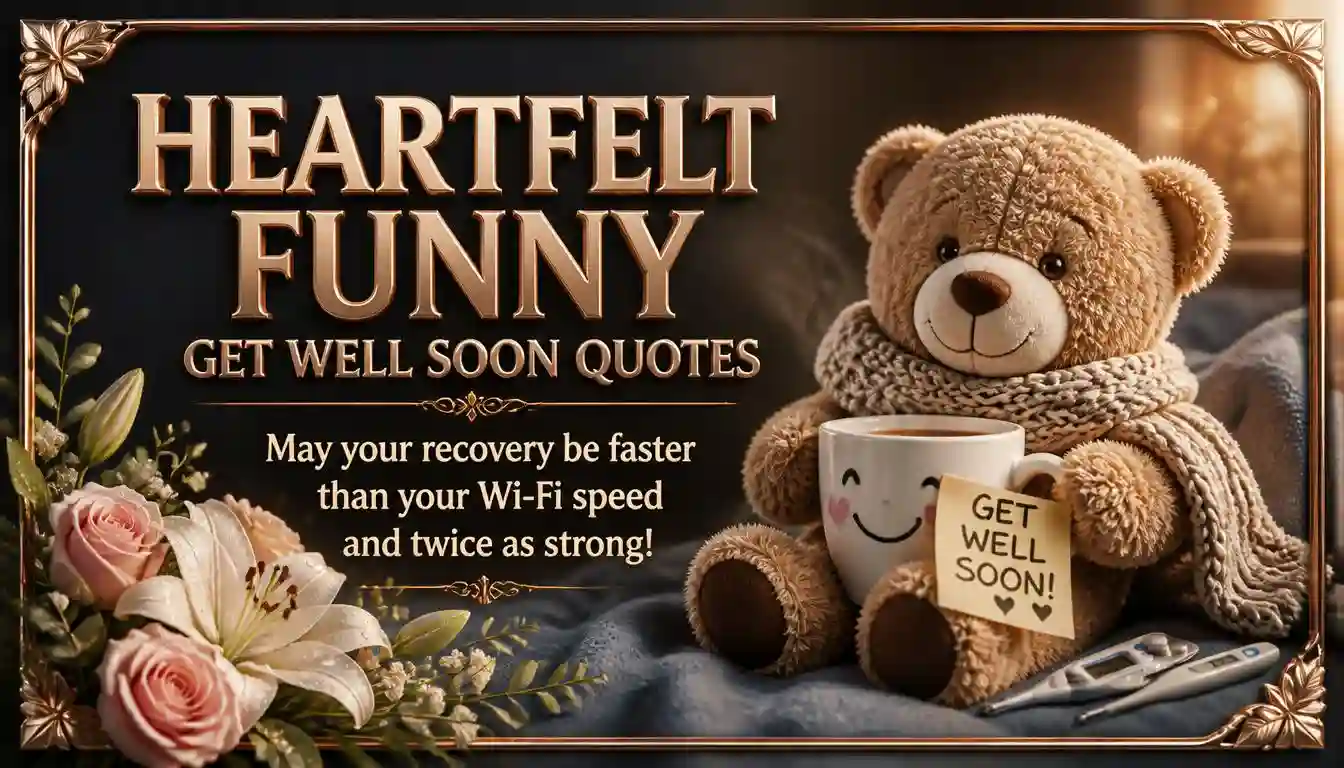 Heartfelt Funny Get Well Soon Quotes