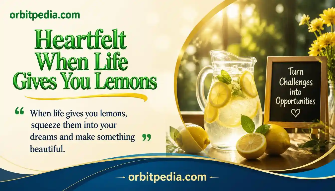 Heartfelt When Life Gives You Lemons Quotes