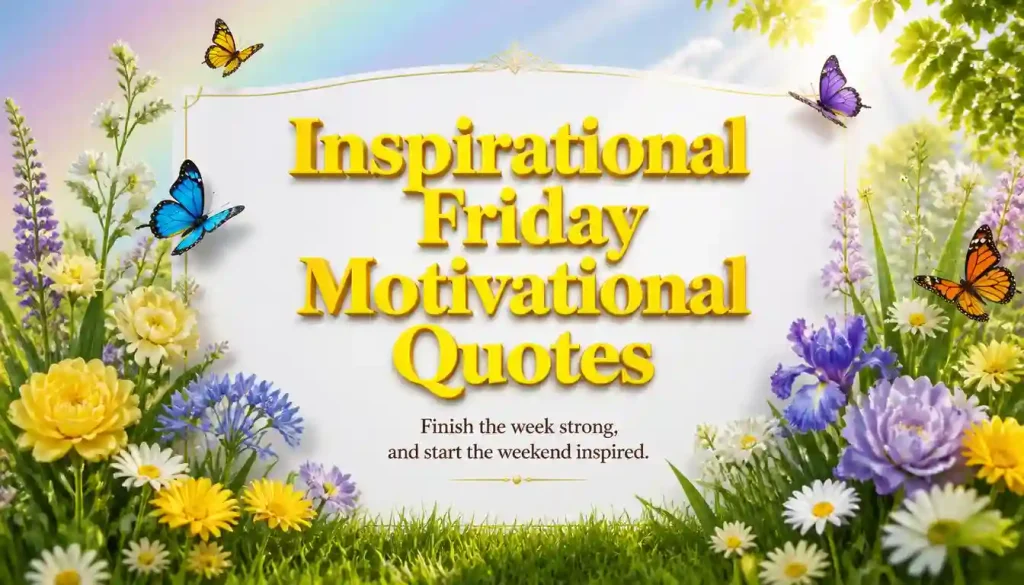 Inspirational Friday Motivational Quotes