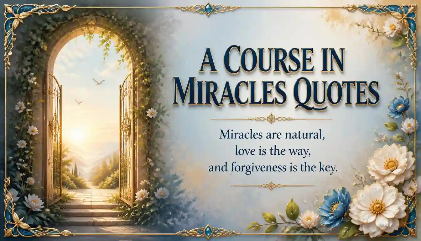 a course in miracles quotes