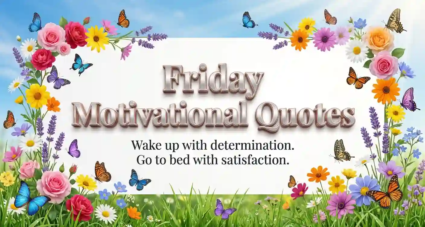 Friday motivational quotes