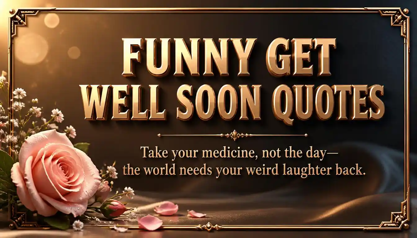 funny get well soon quotes