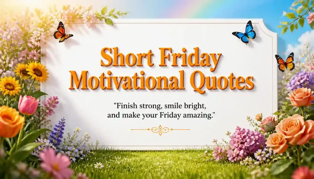 Short Friday Motivational Quotes
