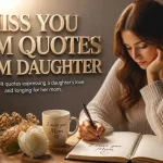 Miss You Mom Quotes From Daughter